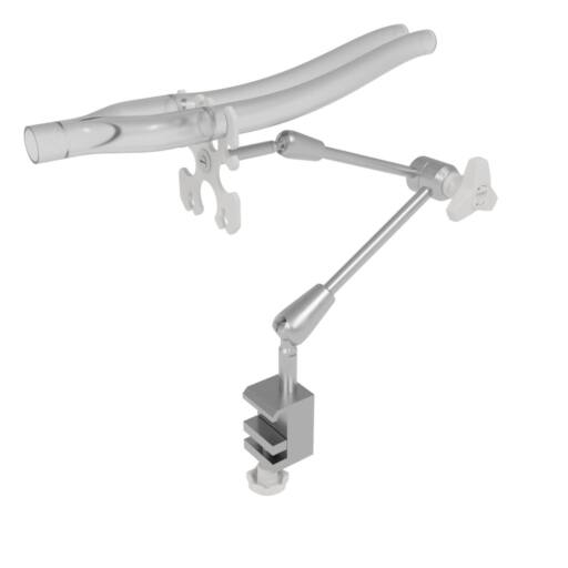 FISSO anaesthetic tube holder with adjustable support and clamp