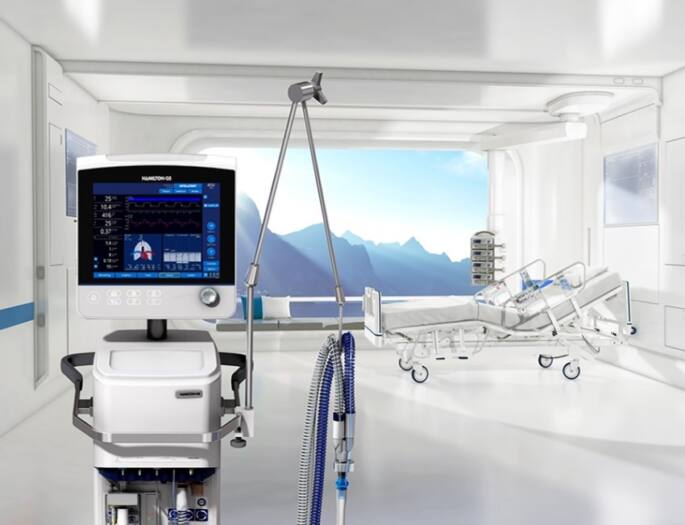 Ventilation system in use